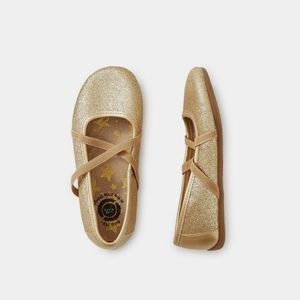 LIVIE & LUCA //  AURORA GOLD BALLET FLATS